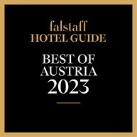 Logo "Falstatt Hotelguide - Best of Austria 2023"